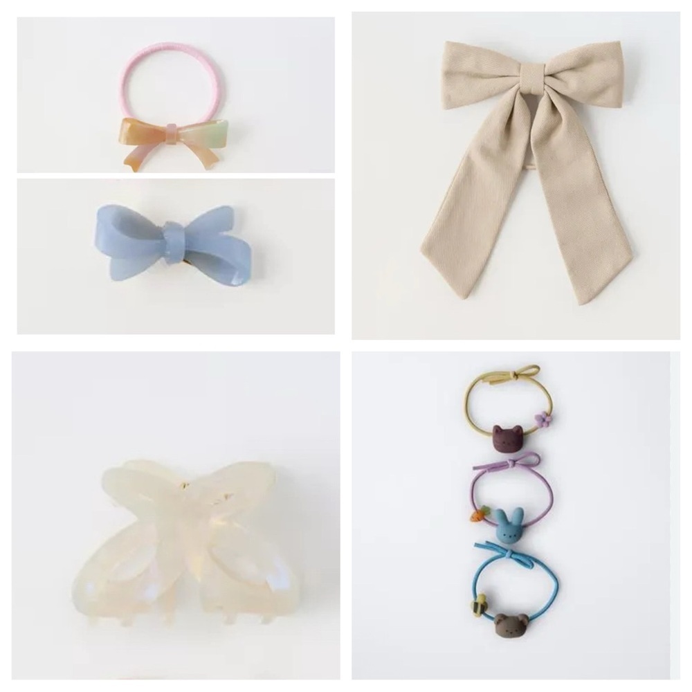 Zara Kids/Girls Pastel Hair Accessories Set.